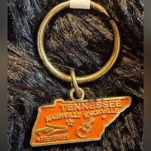 Tennessee State Map Keychain/Charm - Orange